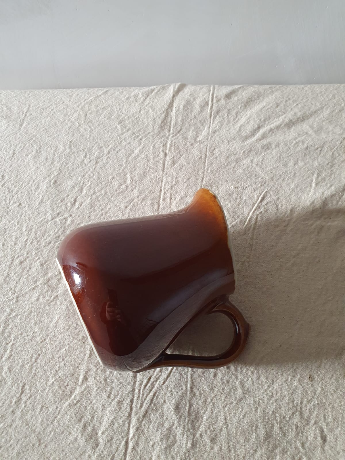 French Glazed Brown Jug