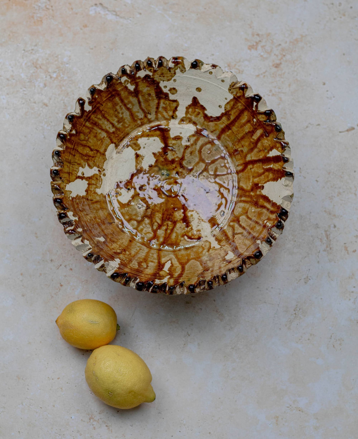 Moroccan Tamegroute Pedestal Fruit Bowl | Large Bowl