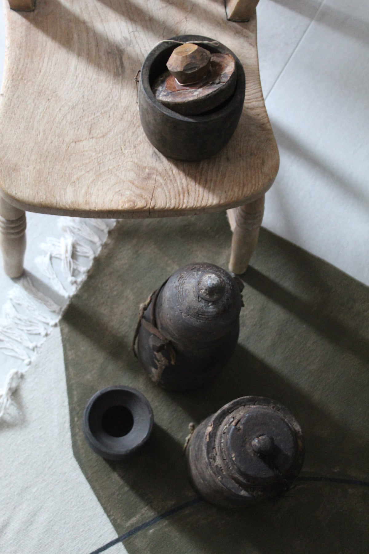 Ancient Himalayan Rustic Urn