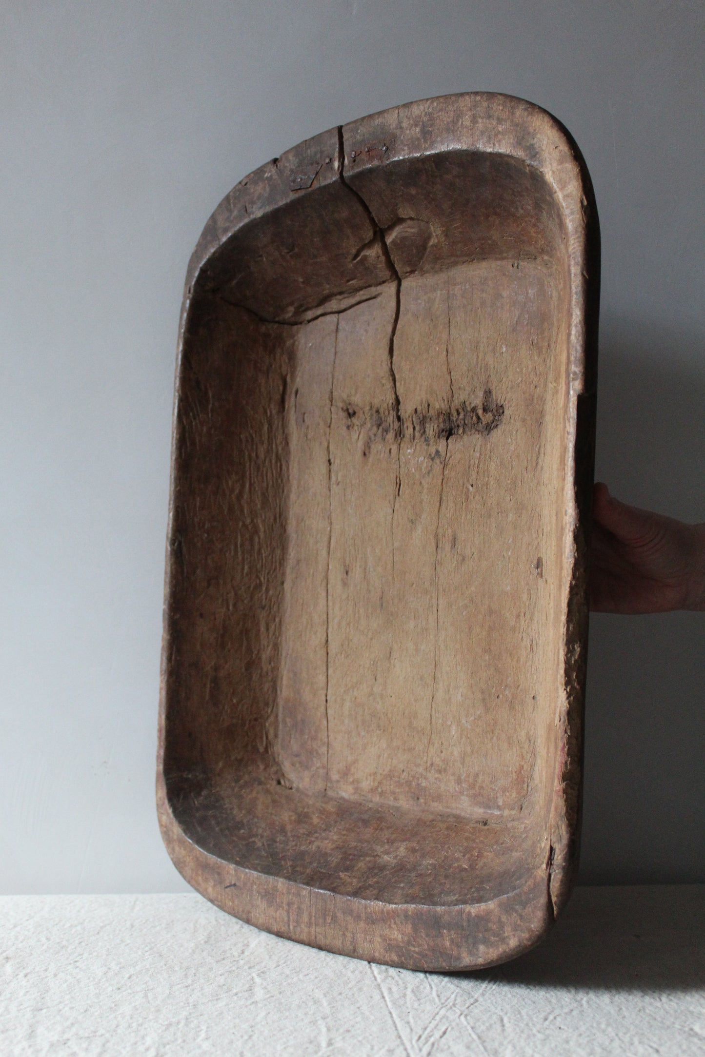 Antique Dough Bowl | Rectangle