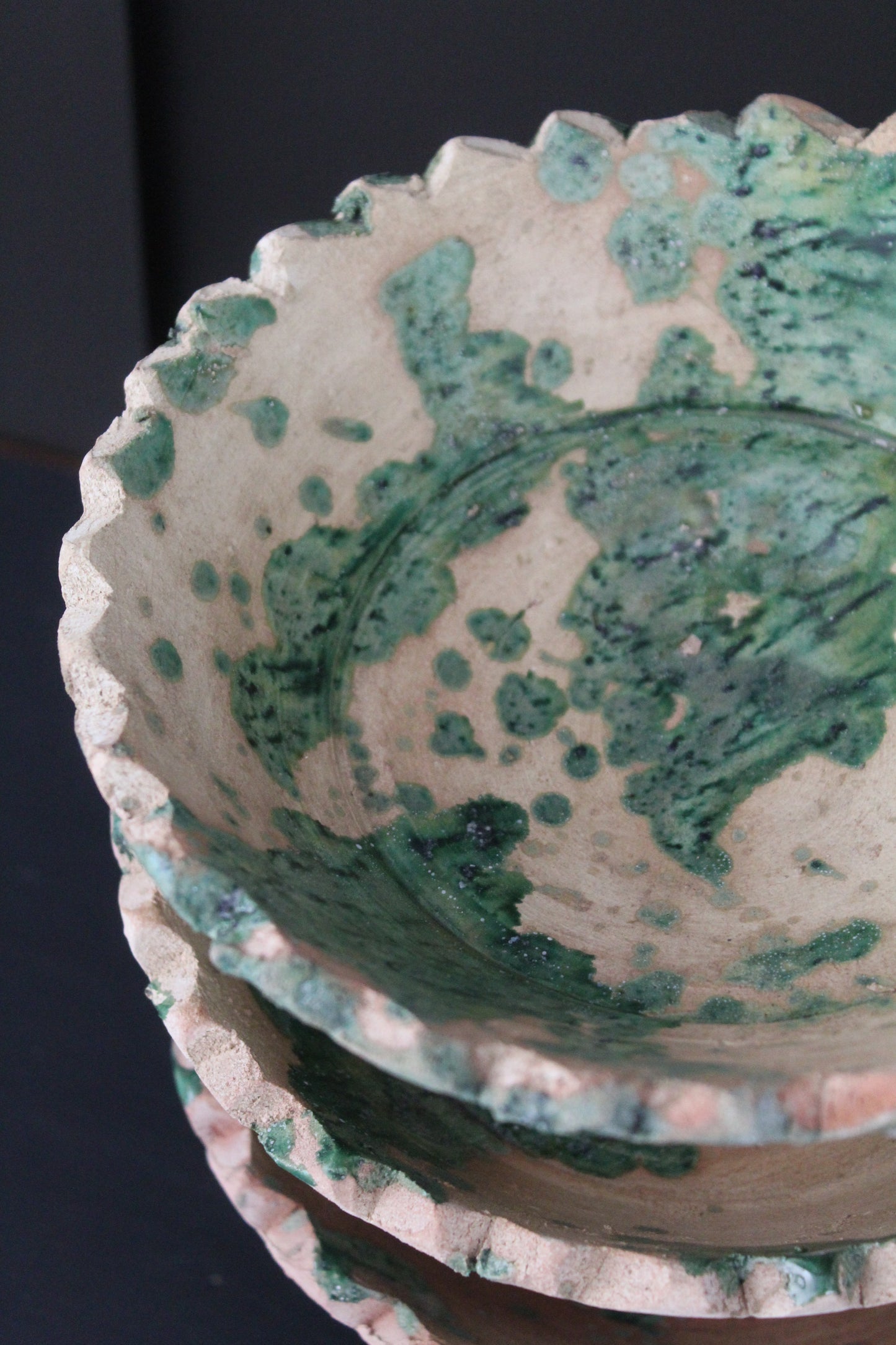 Green Pedestal Bowl | Small
