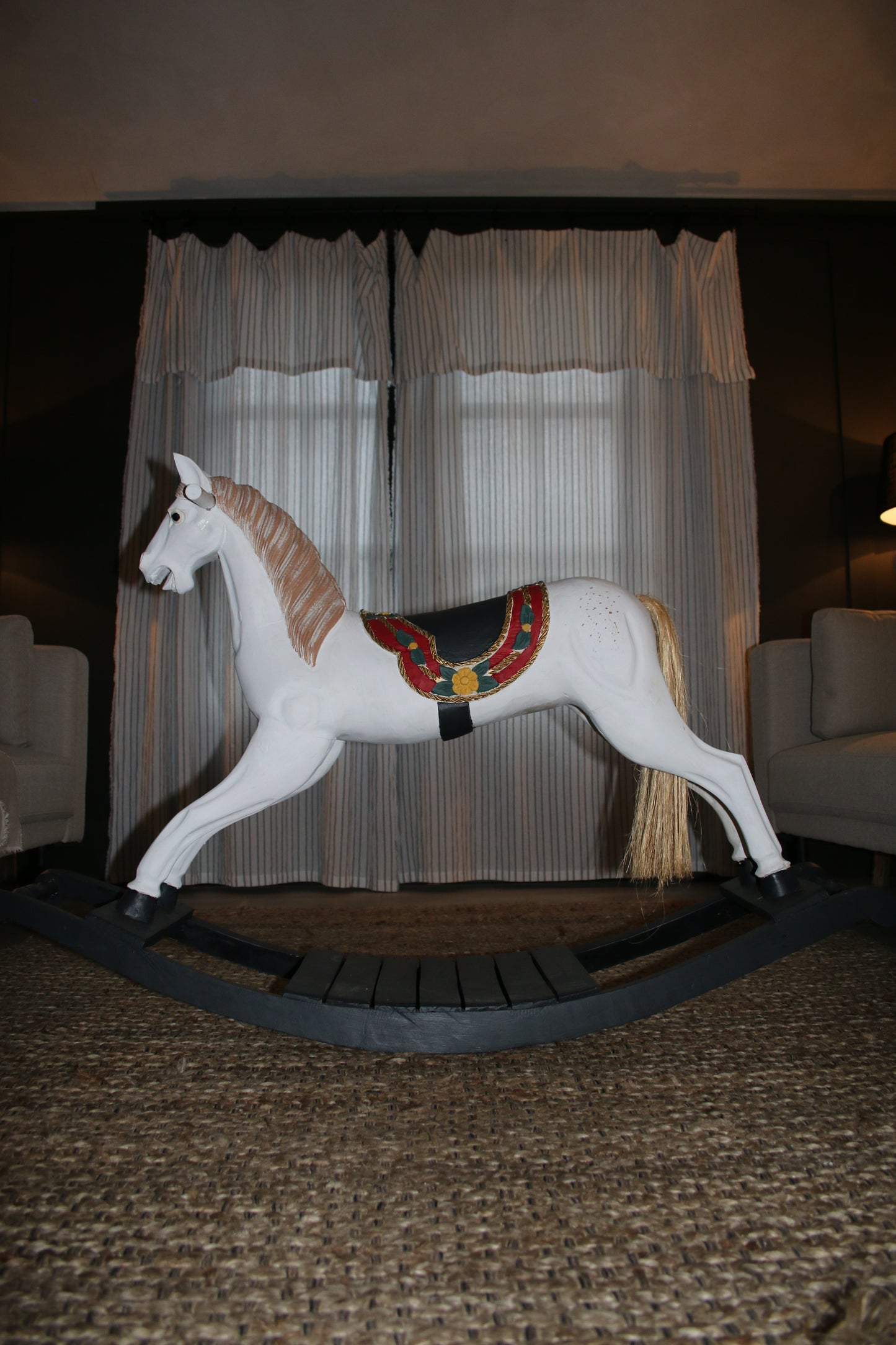 White Rocking Horse