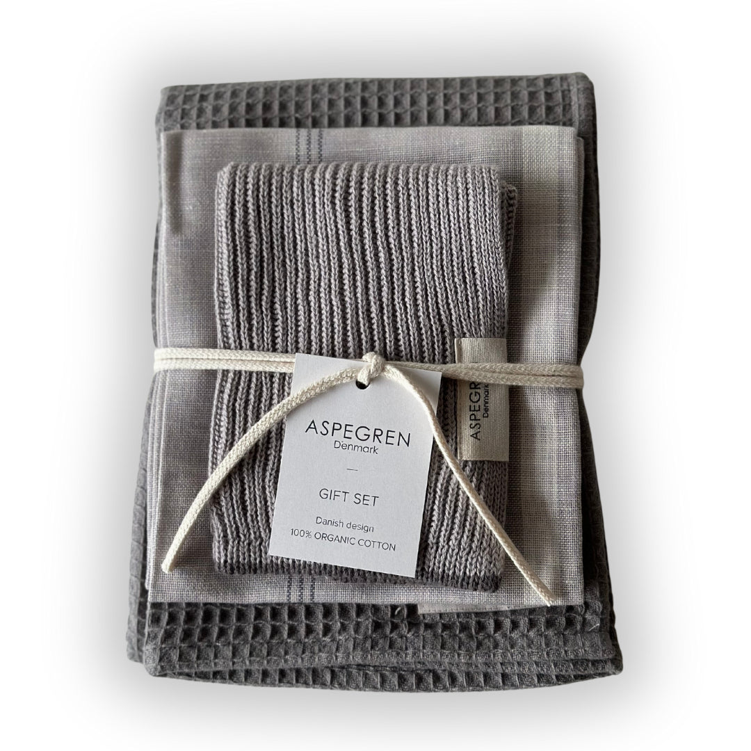 Flint Grey Kitchen Textile - Giftset