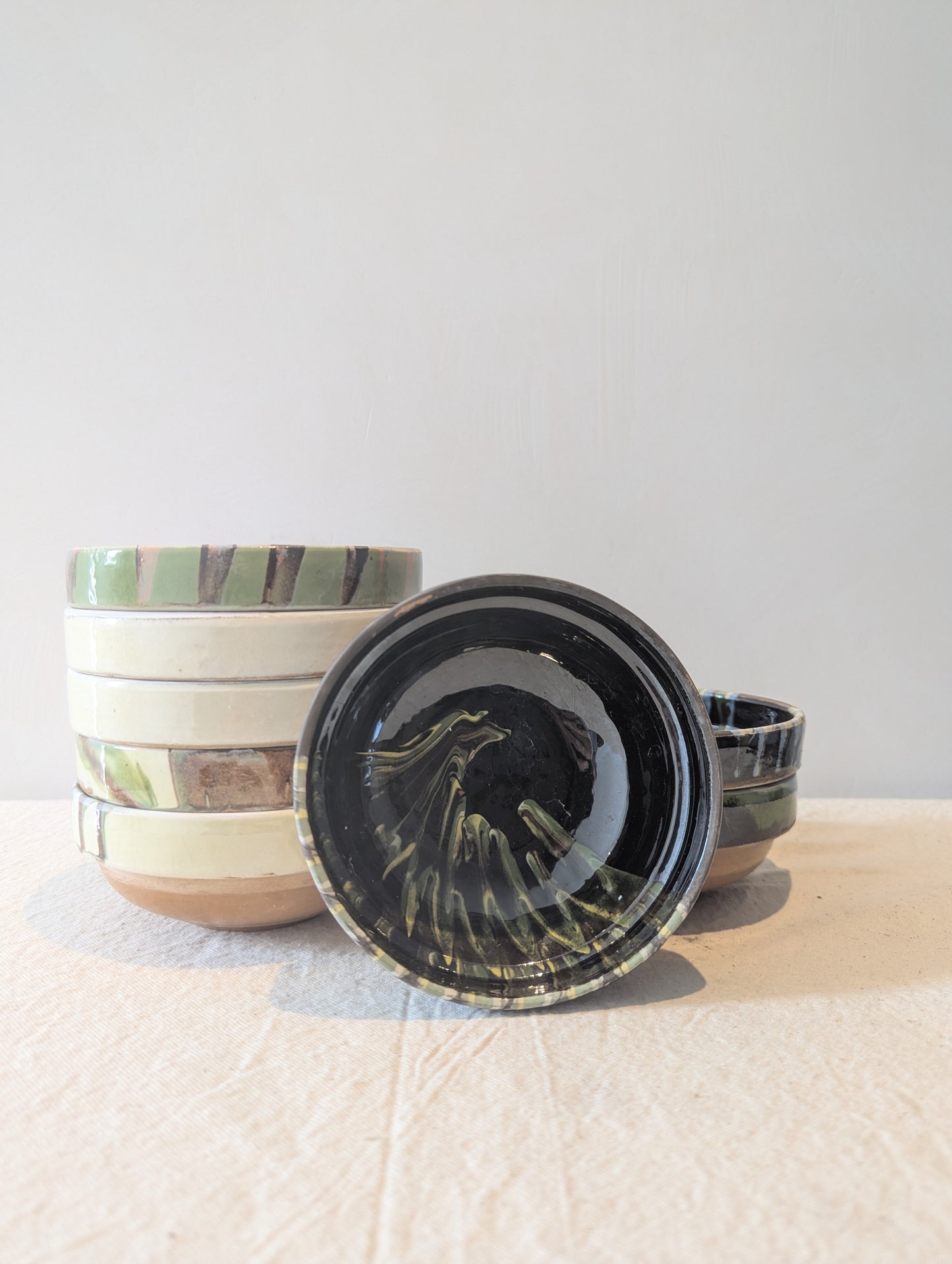 Hand Painted Small Bowl in Blackberry
