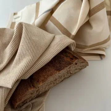 Pinstripe Goldenspice Tea Towel