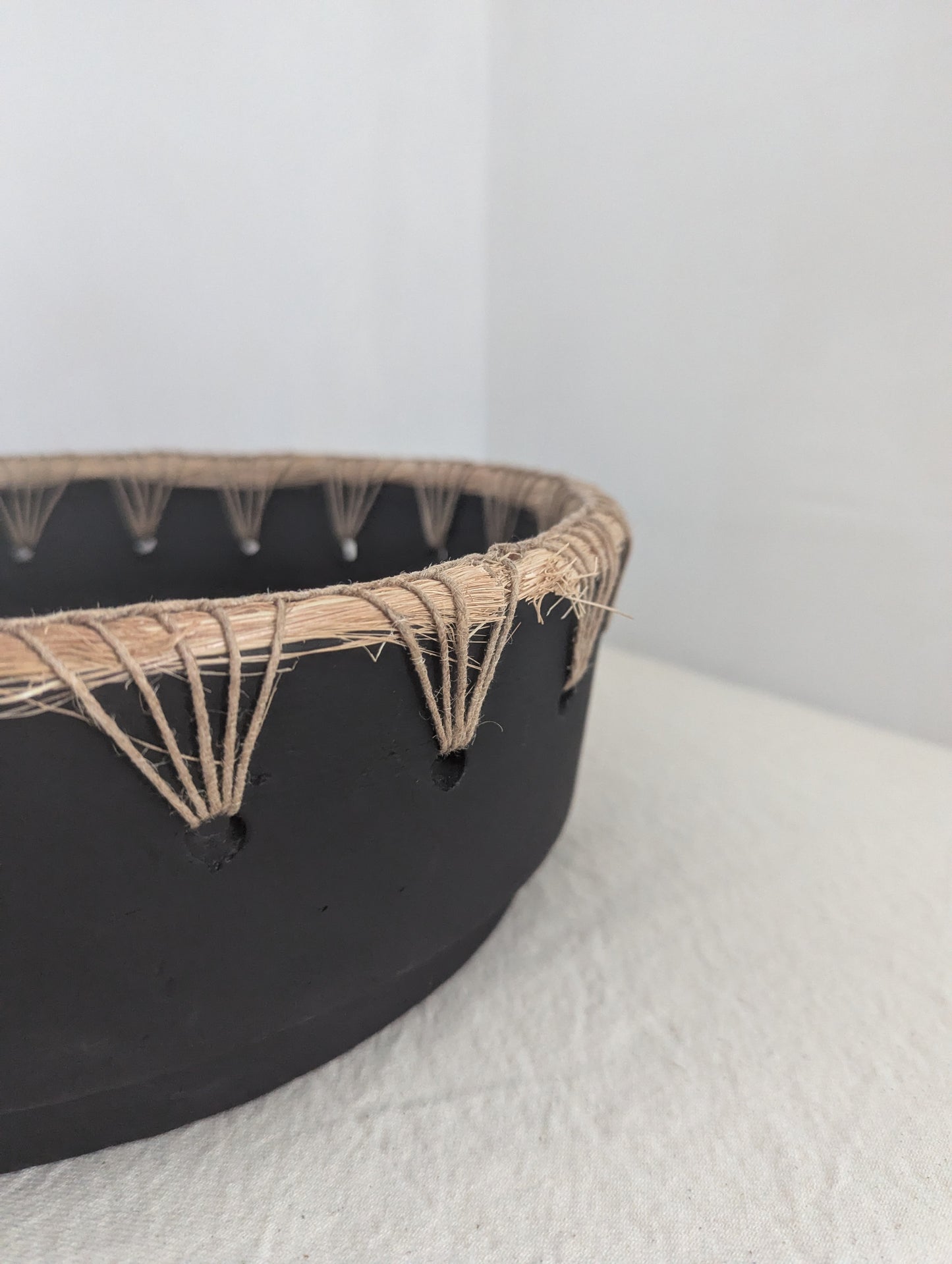 Black Woven Display Bowl