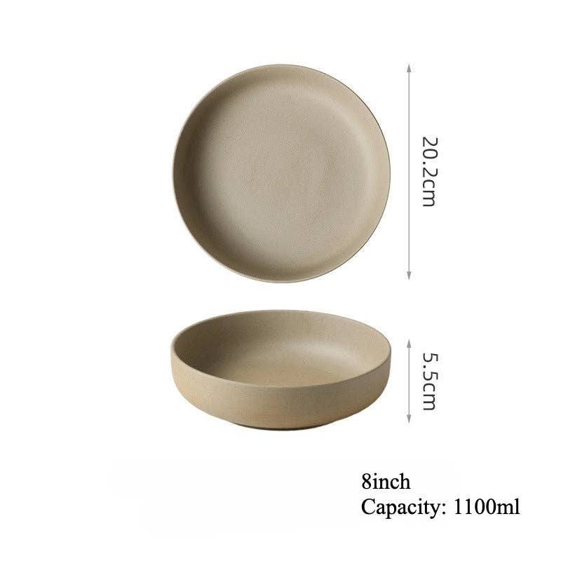 Japanese Ceramic Deep Dish | 8 inch