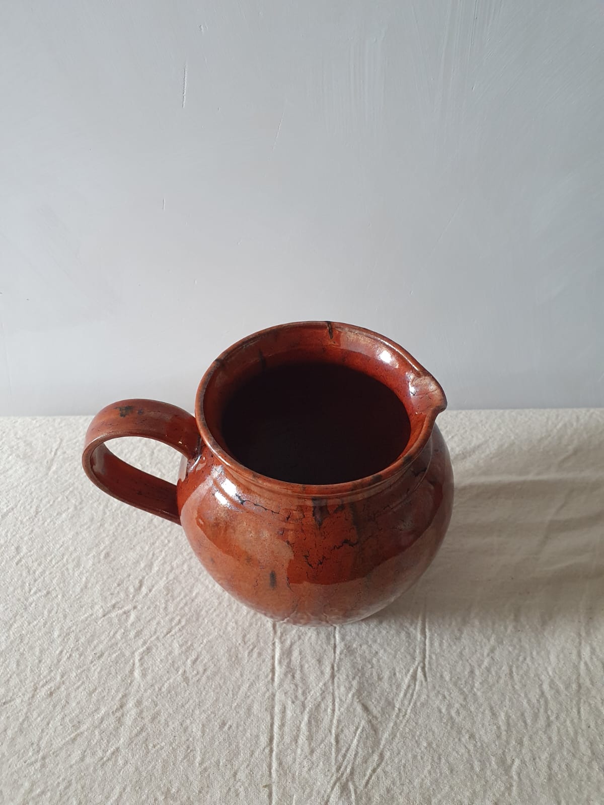 Lava Glaze Pottery Jug