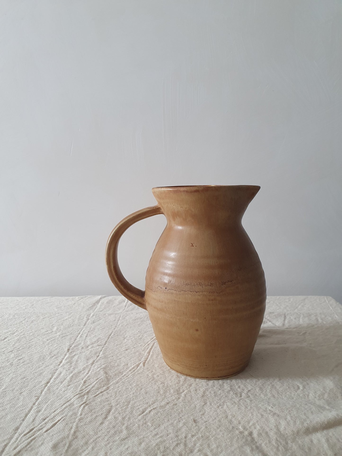 Beige Pottery Jug Large
