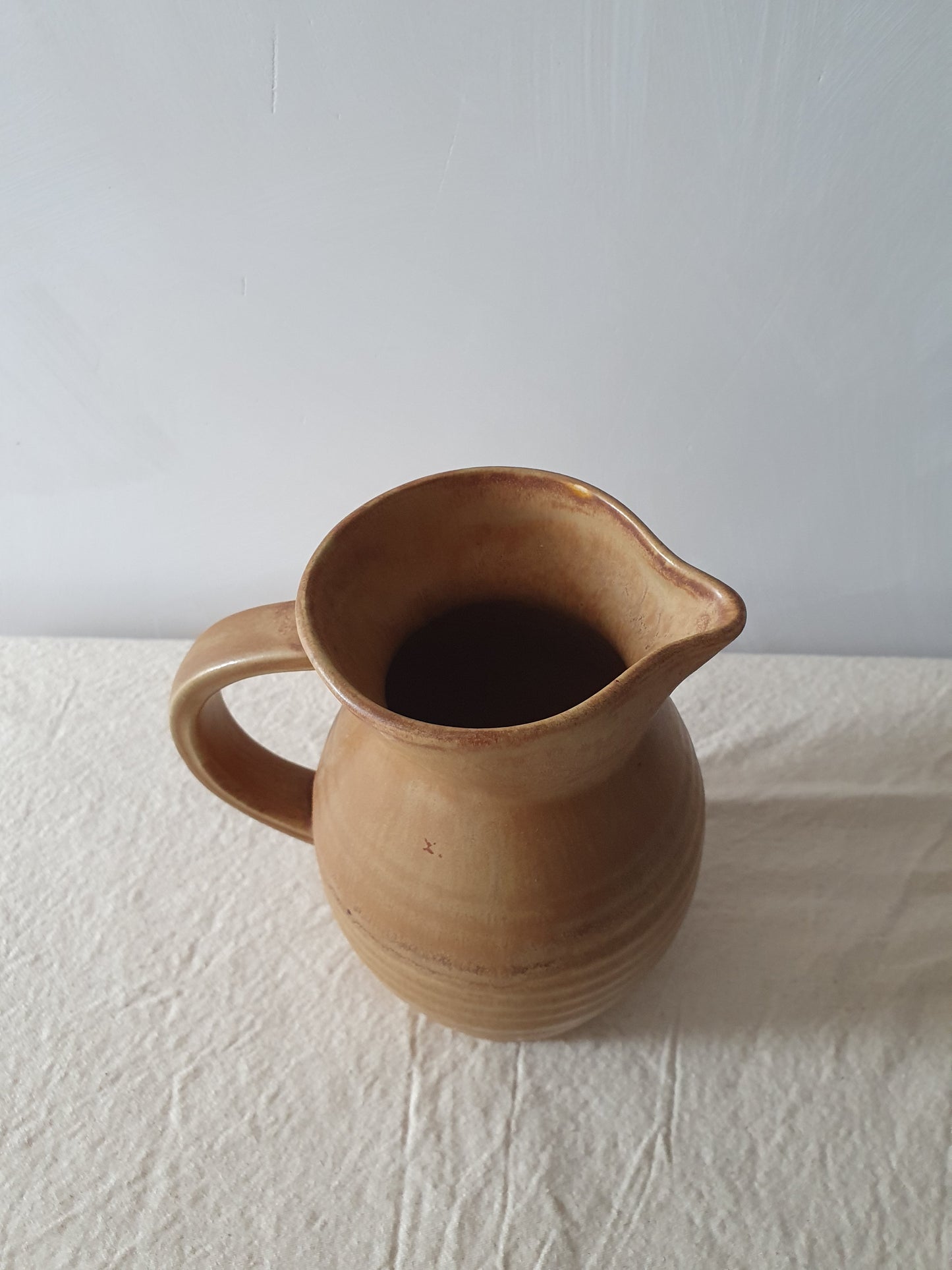 Beige Pottery Jug Large