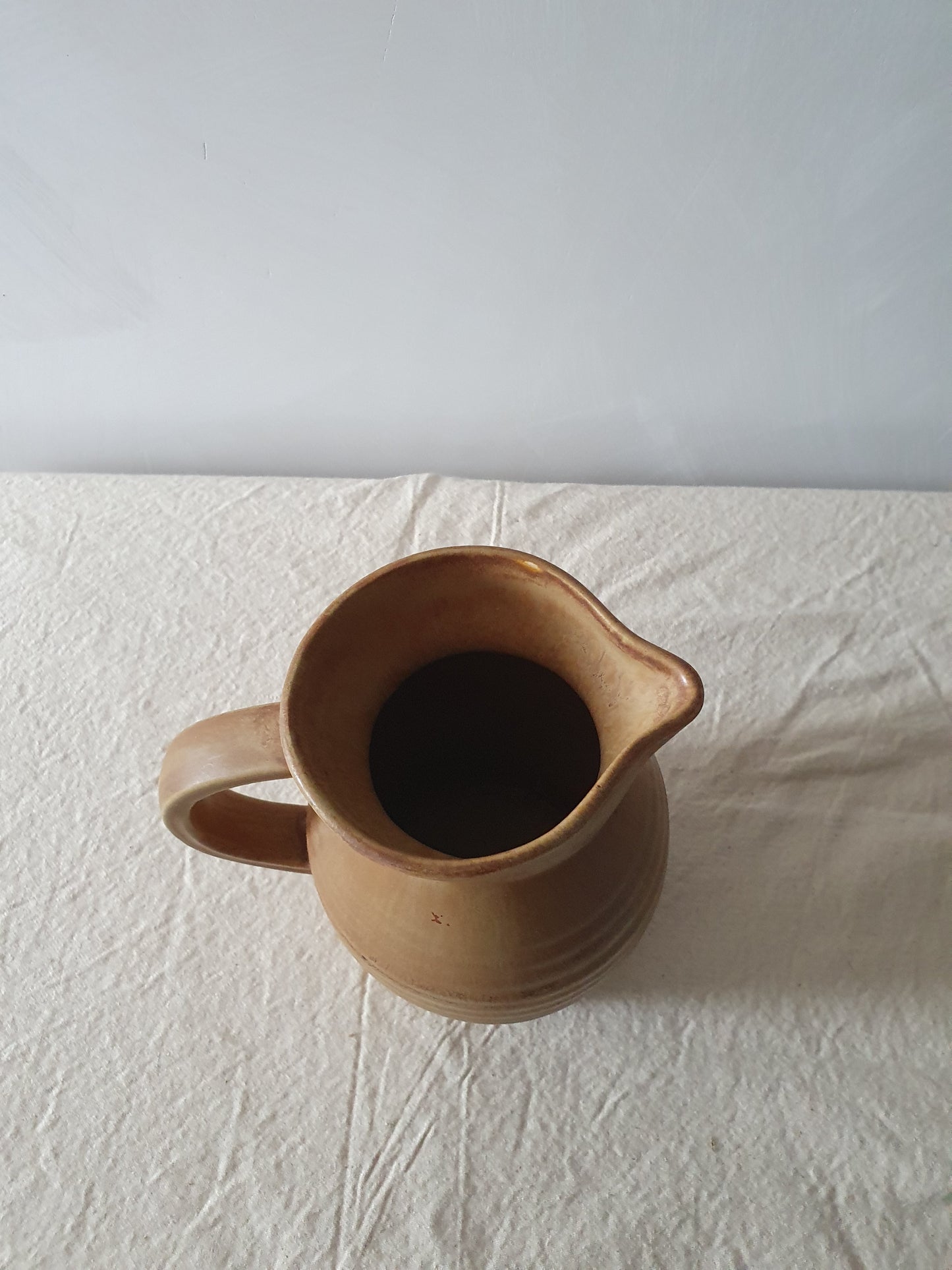Beige Pottery Jug Large