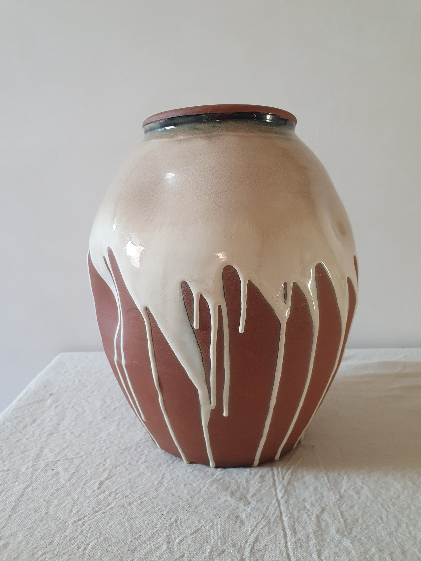 Terracotta Drip Vase