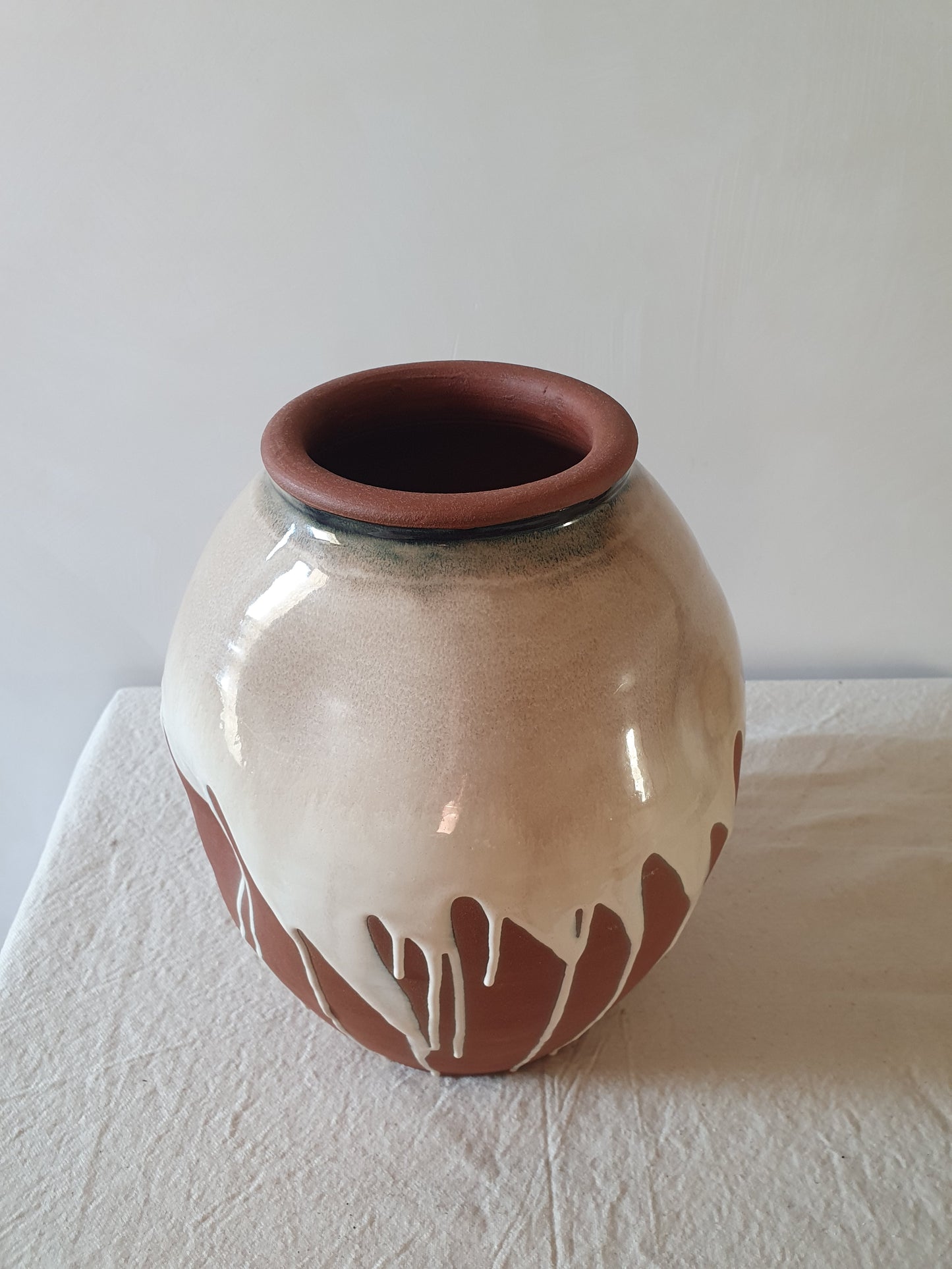 Terracotta Drip Vase