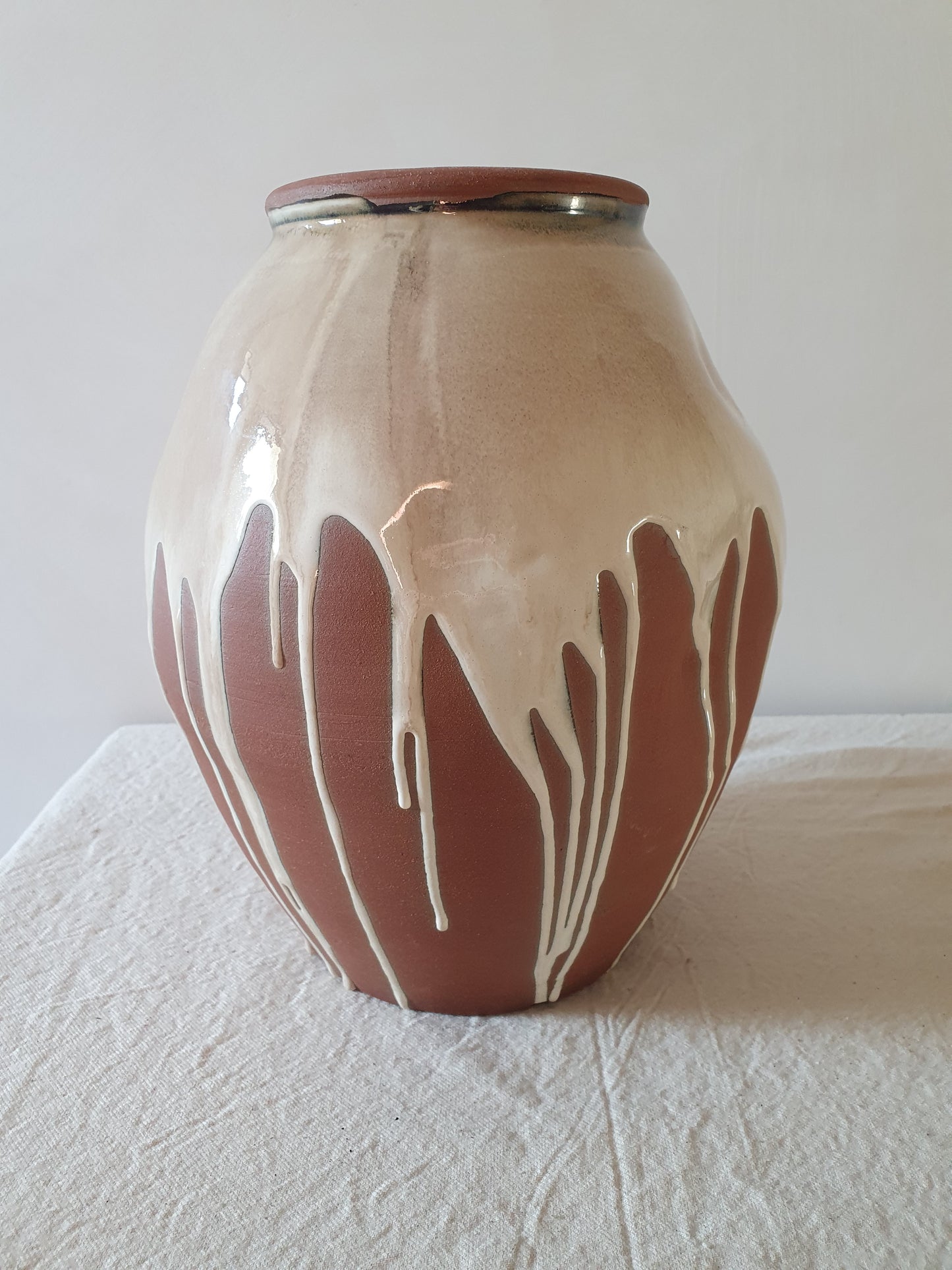 Terracotta Drip Vase