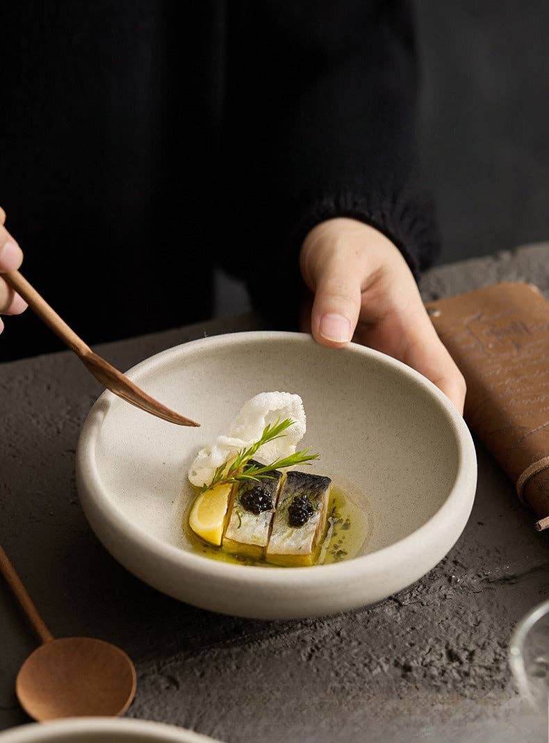 Ceramic High-Foot Rice Bowl