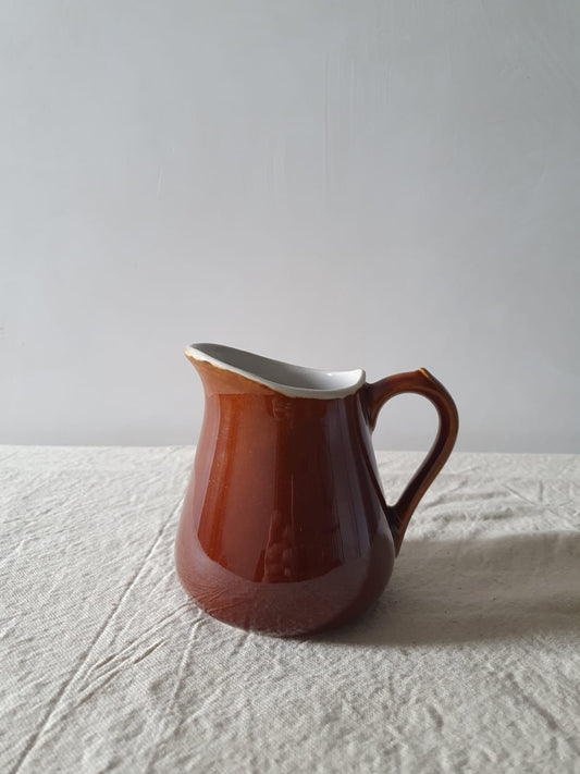 French Glazed Brown Jug