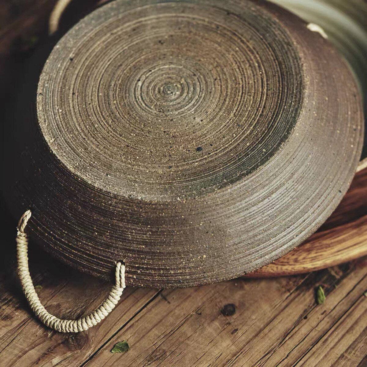 Ceramic Rattan Handle Bowl