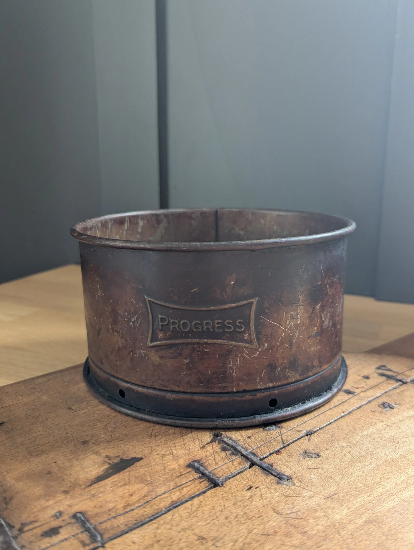 Antique Progress Baking Tin