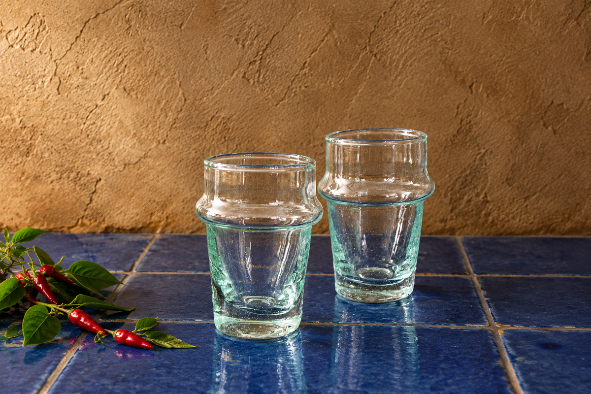 Recycled Stacking Shot Glasses | Clear