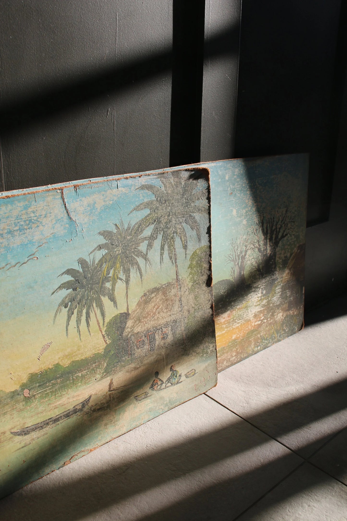 Set of 'African Life' Paintings