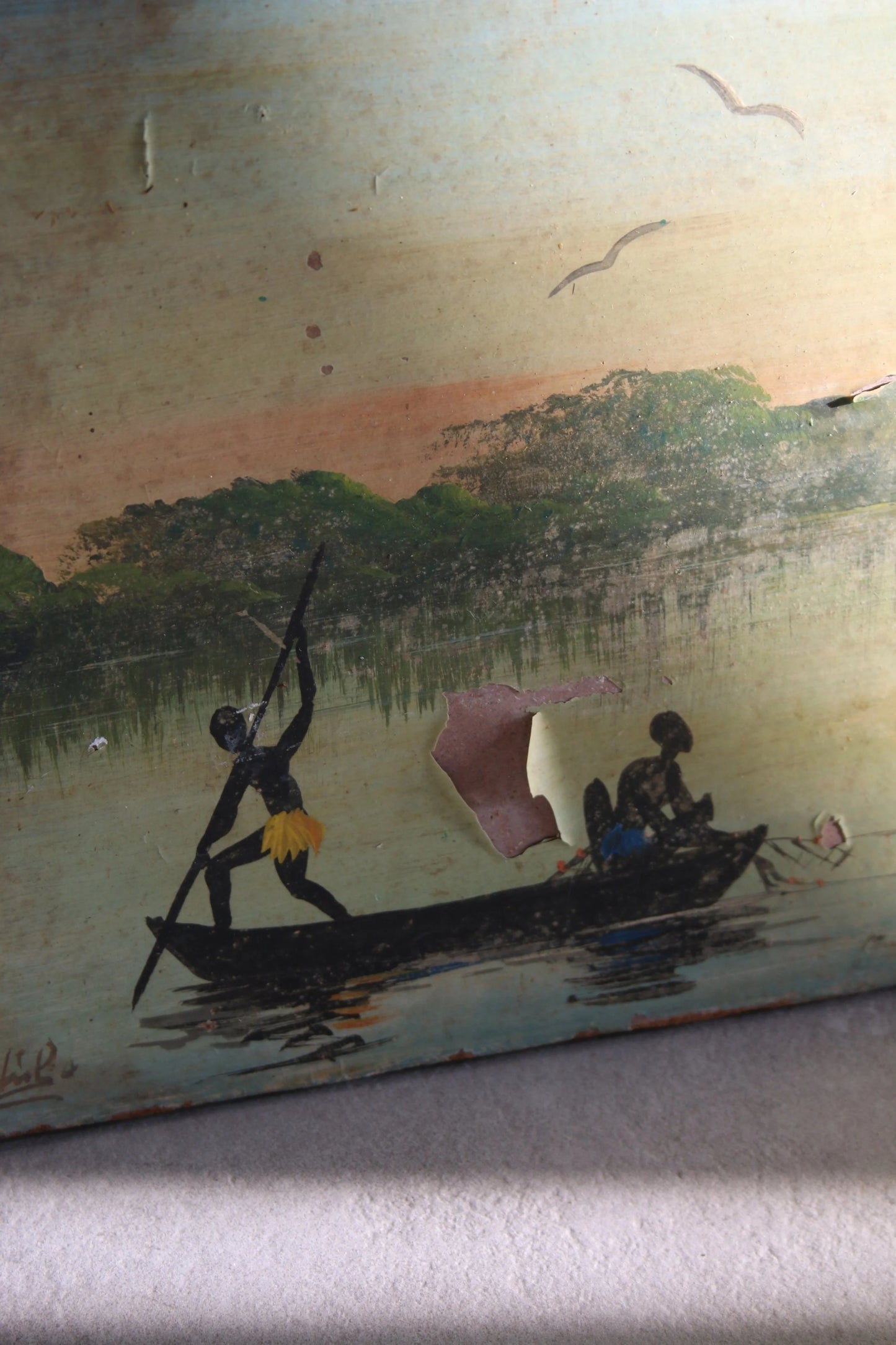 Set of 'African Life' Paintings