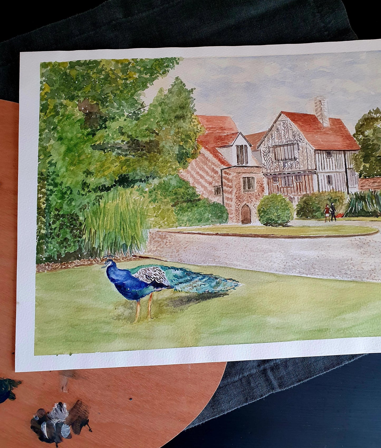 Beeleigh Abbey Watercolour Painting