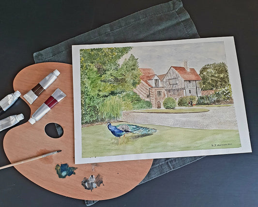 Beeleigh Abbey Watercolour Painting