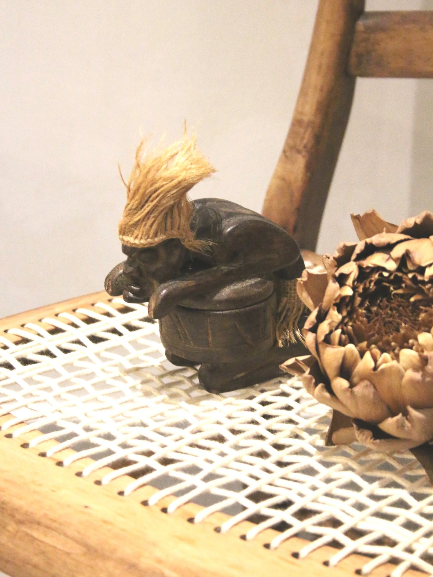 Tribal Carved Pinch Pot
