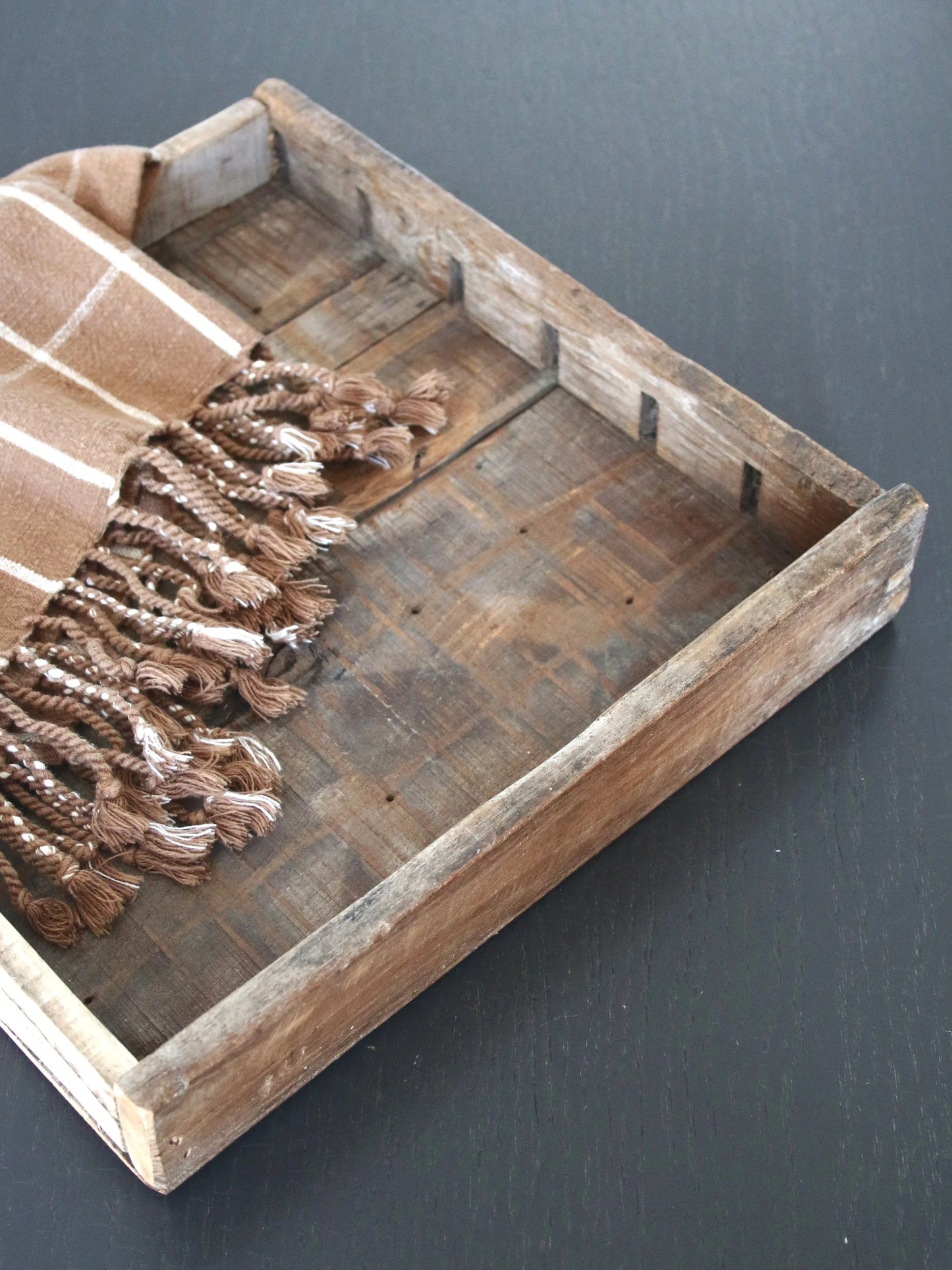 Recycled Vintage Wooden Tray
