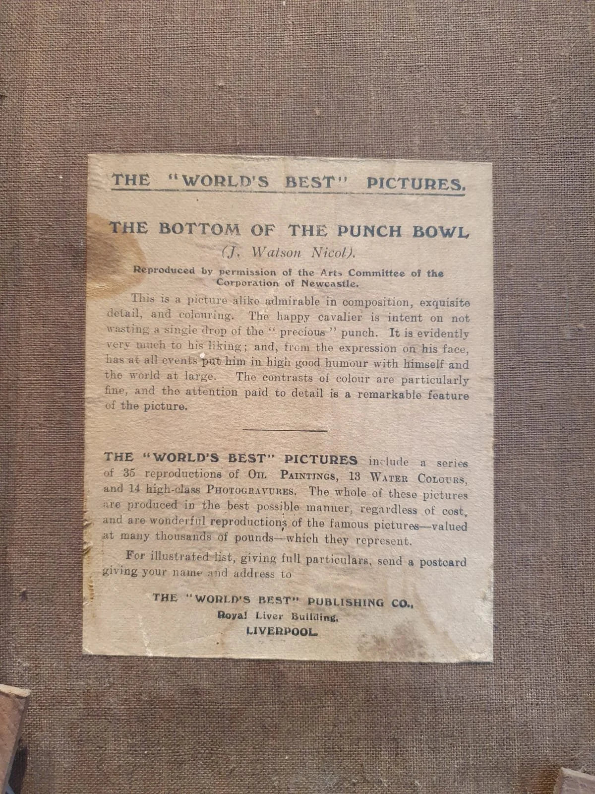 The Bottom of the Punchbowl