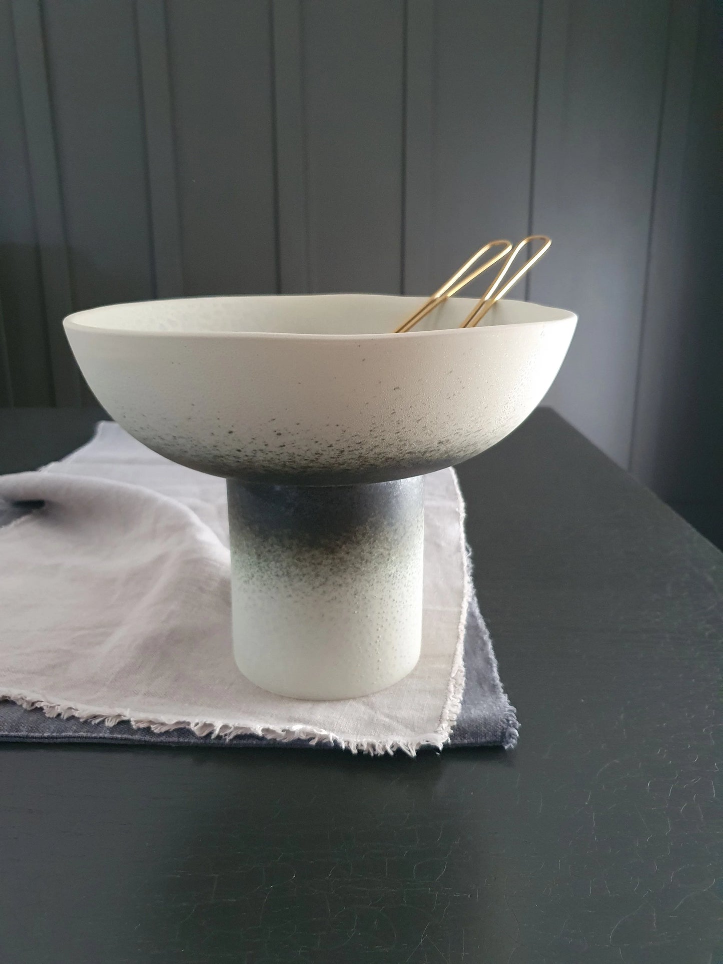 Portugal Pottery Footed Bowl