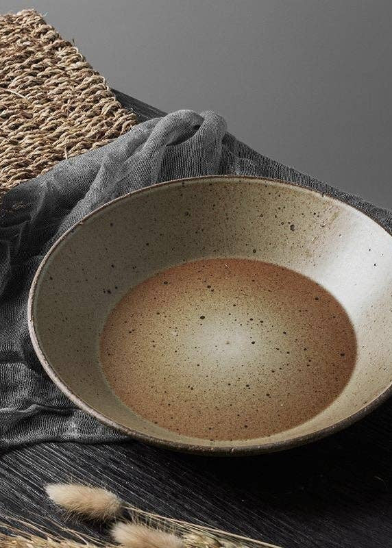 Handmade Japanese Style Stoneware Bowl