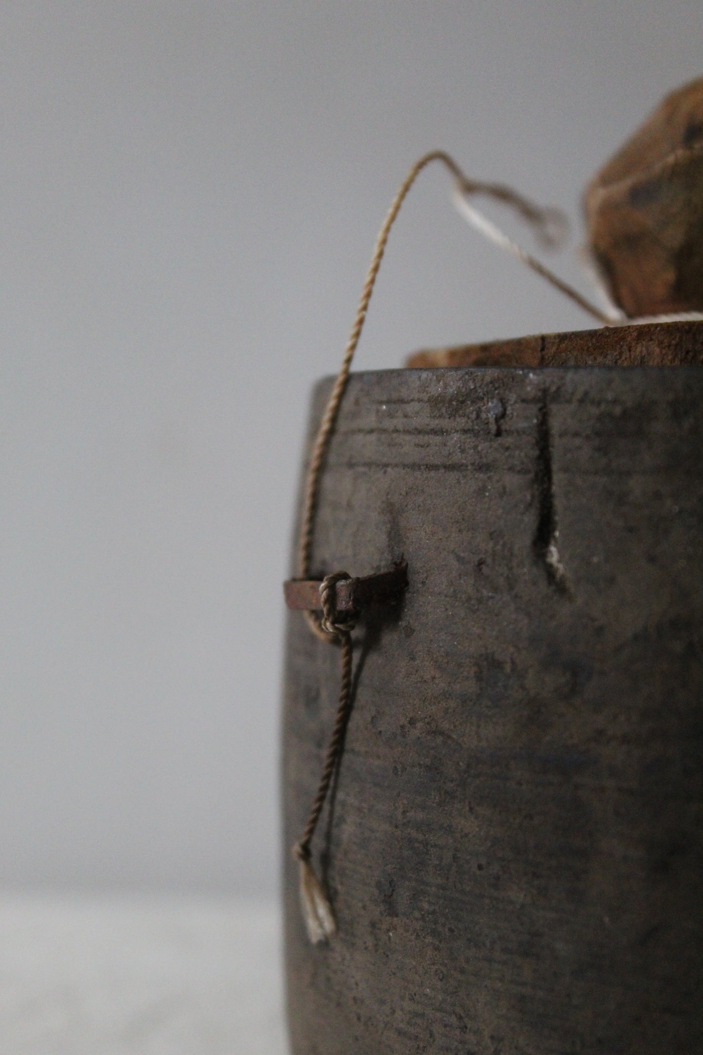 Himalayan Black Wood Pot with Lid
