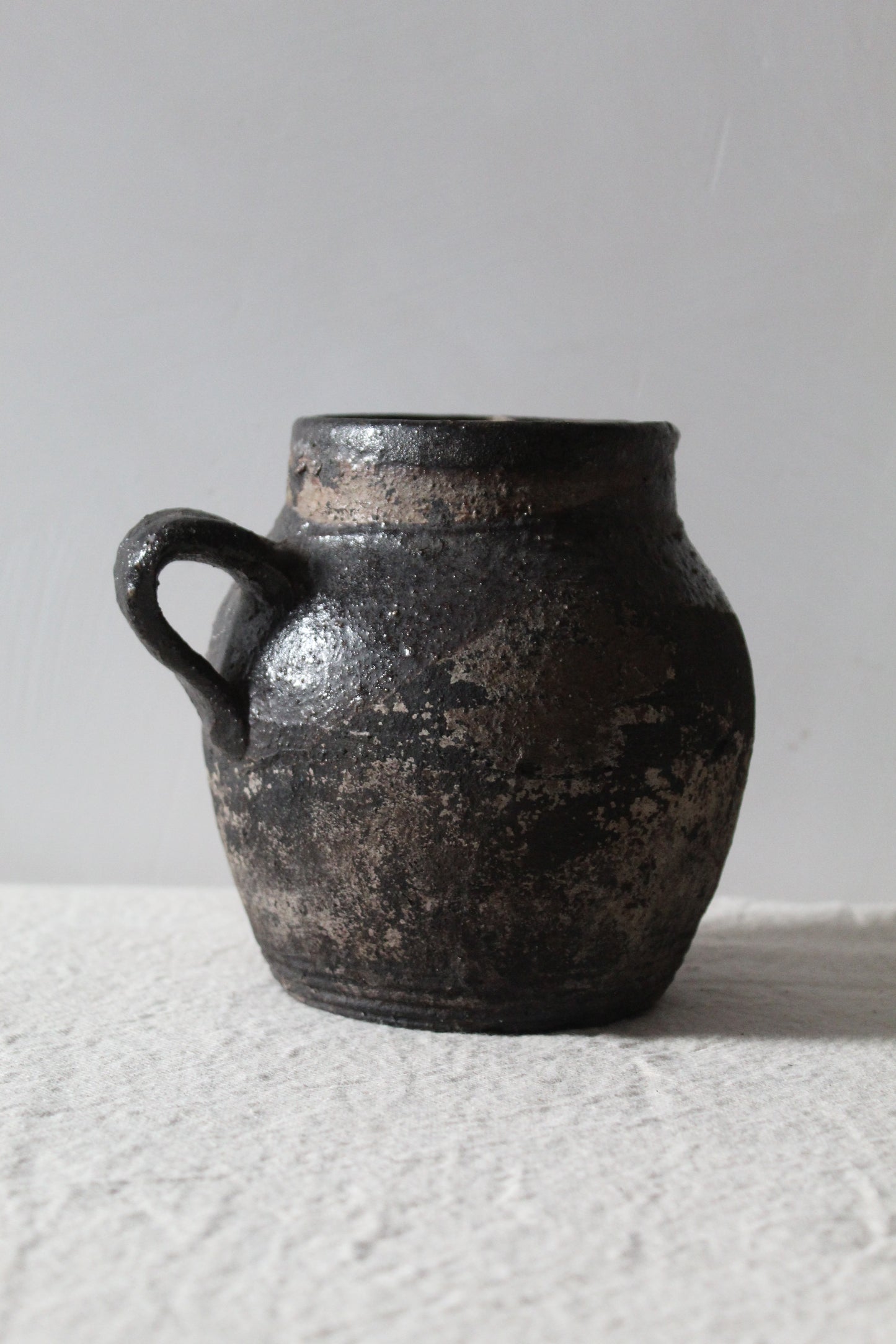 Antique Glazed Black Jug