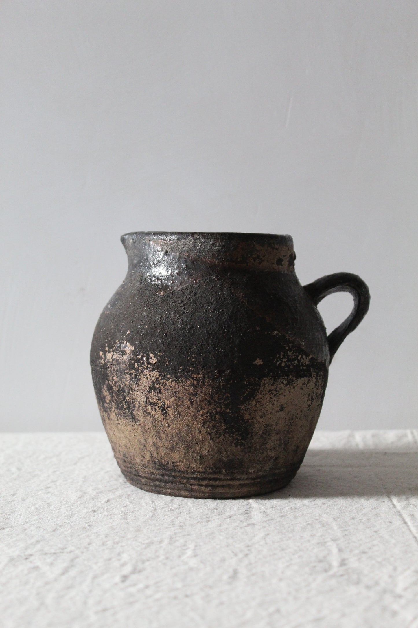 Antique Glazed Black Jug