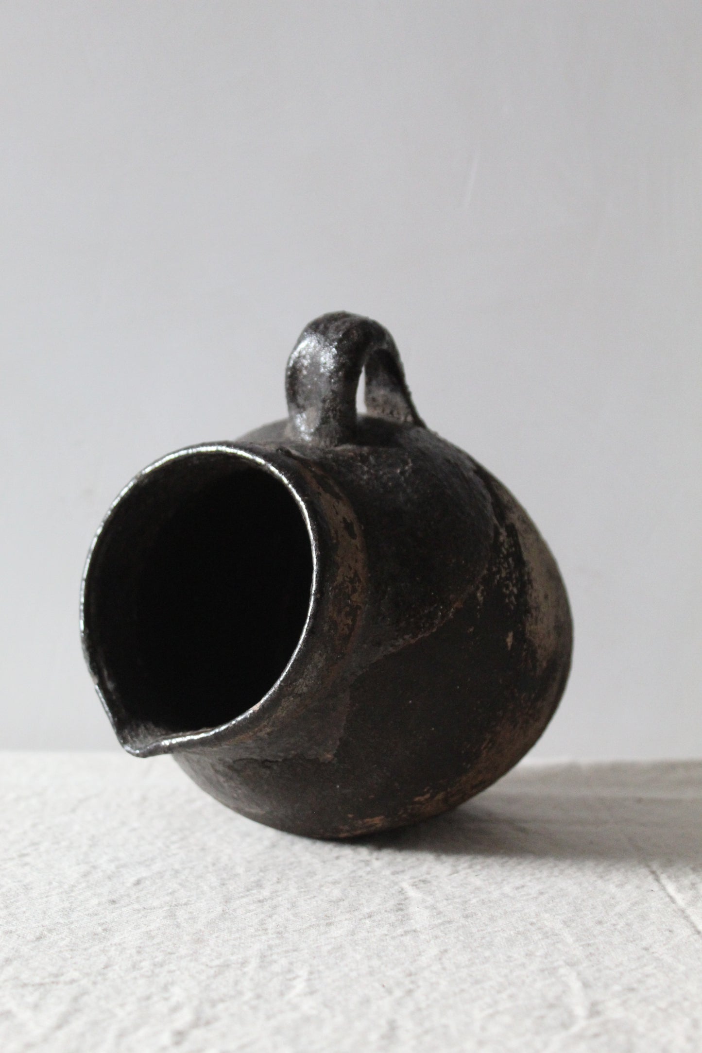 Antique Glazed Black Jug