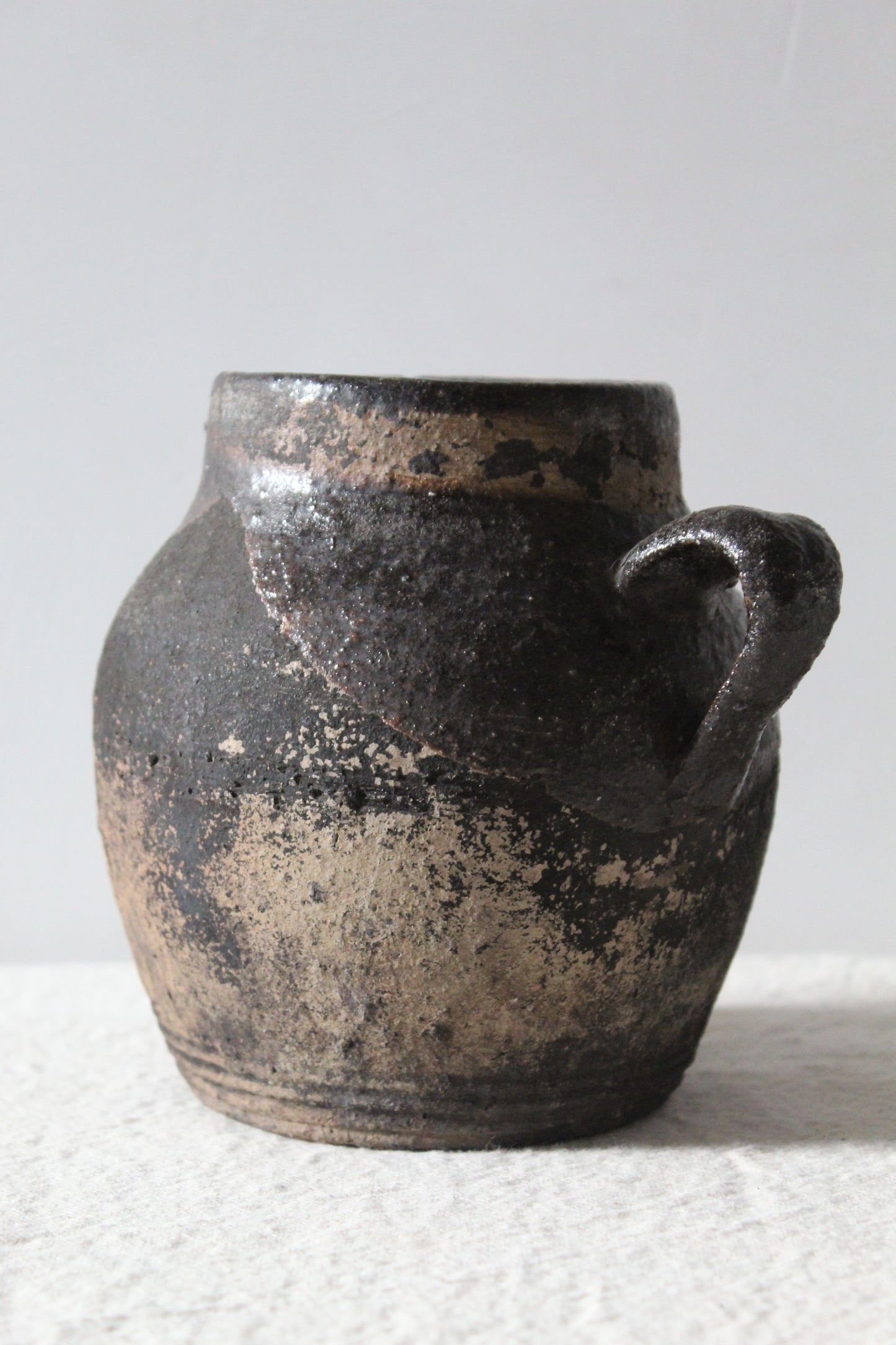 Antique Glazed Black Jug