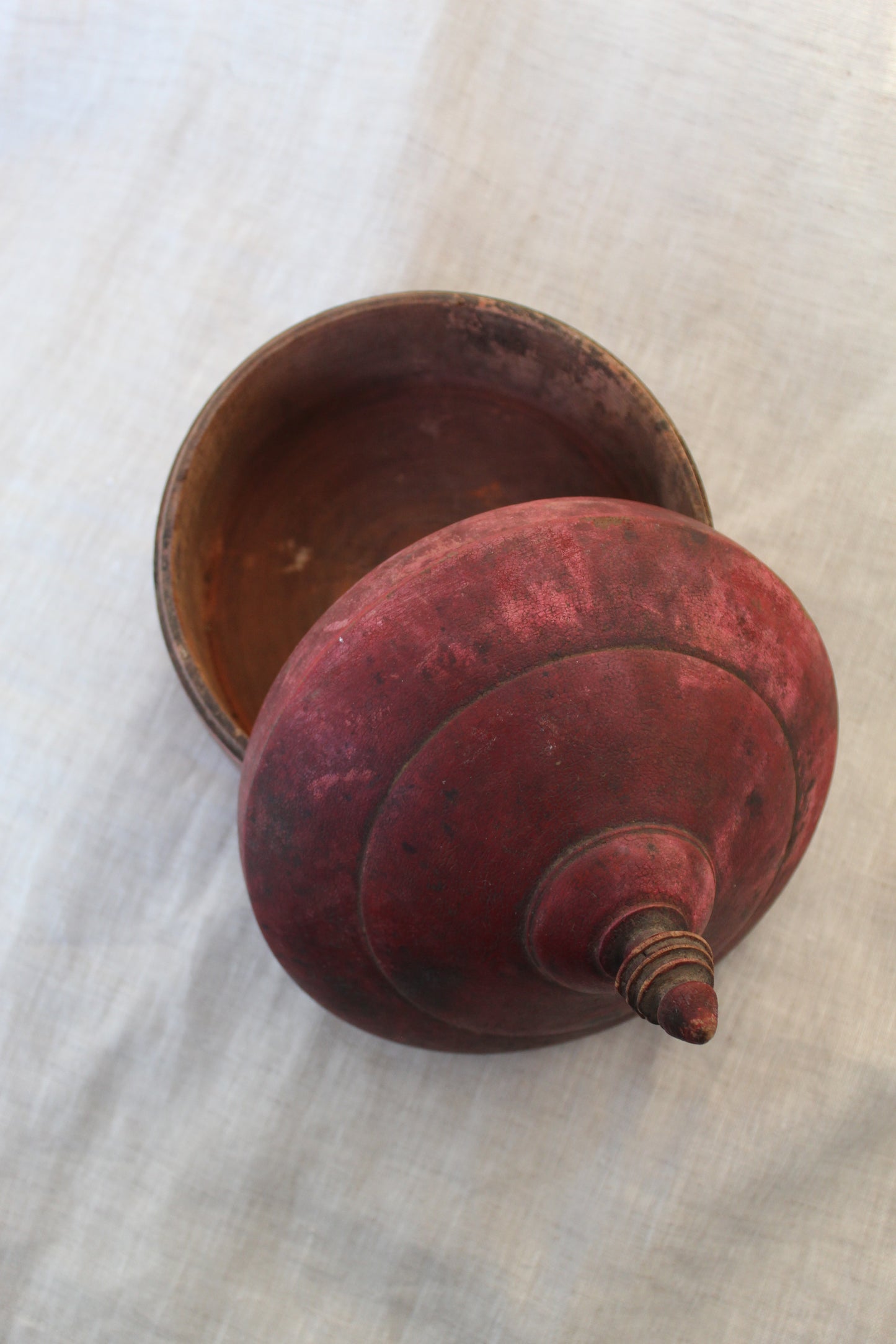 Wooden Tikka Pot with Lid | Large