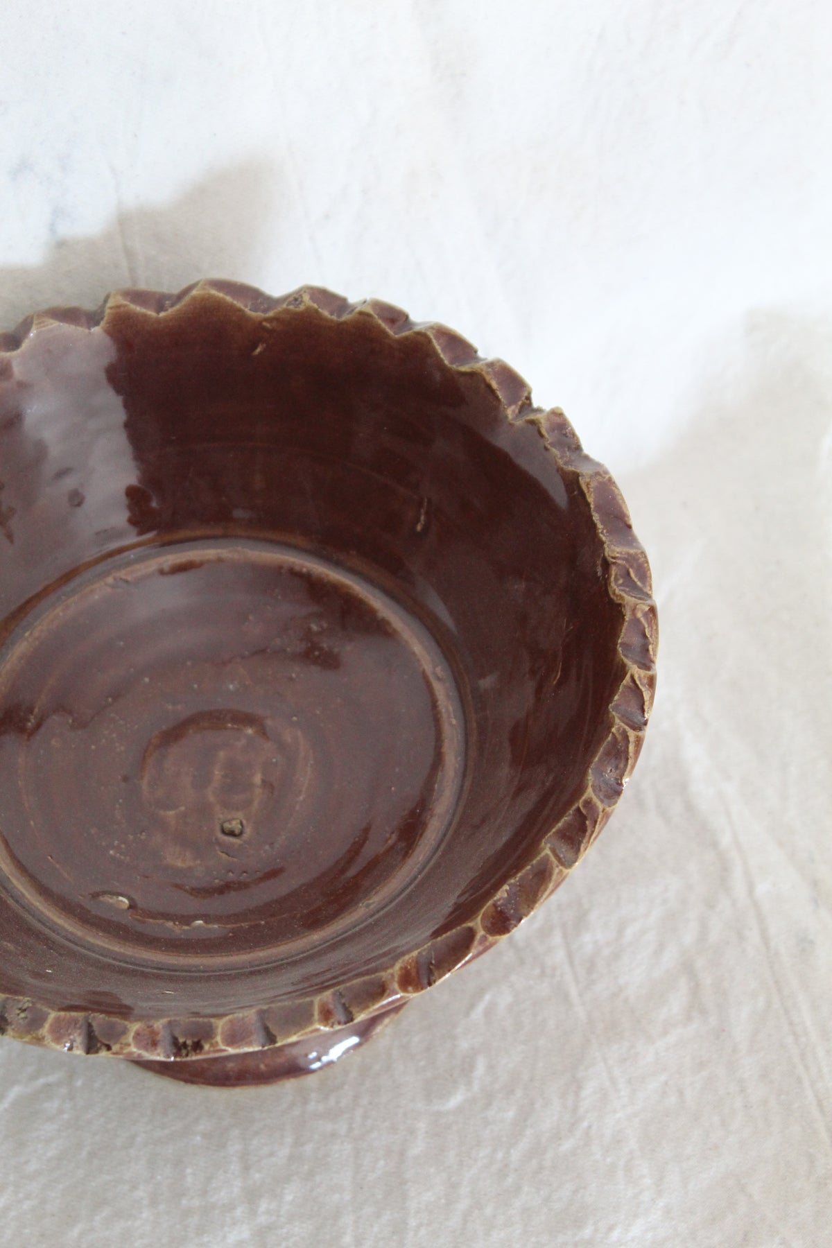 Tamegroute Brown Pedestal Bowl | 2nd's