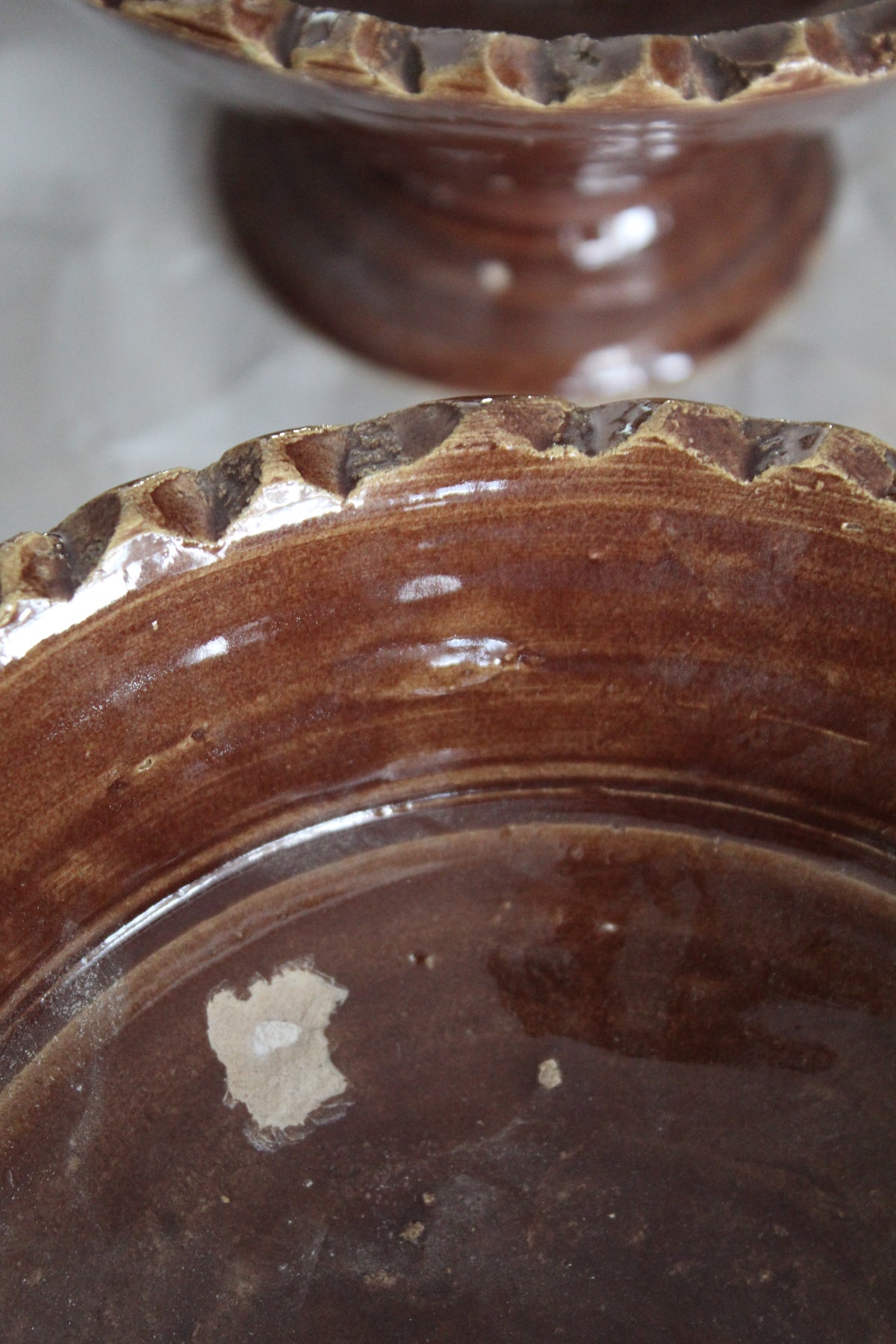 Tamegroute Brown Pedestal Bowl | 2nd's
