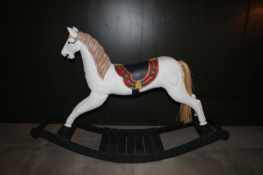 White Rocking Horse