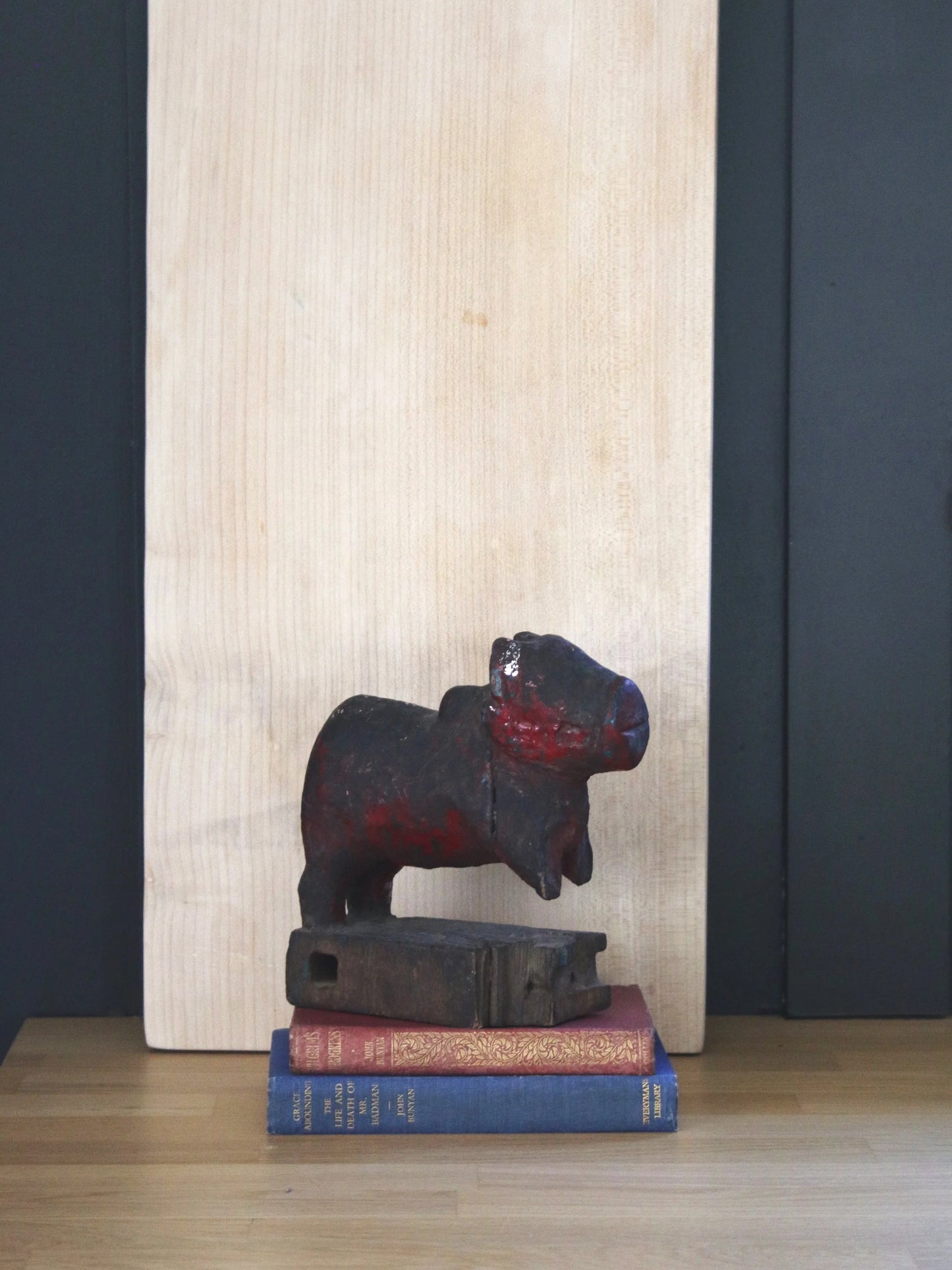 Carved Wooden Nundi Showpiece