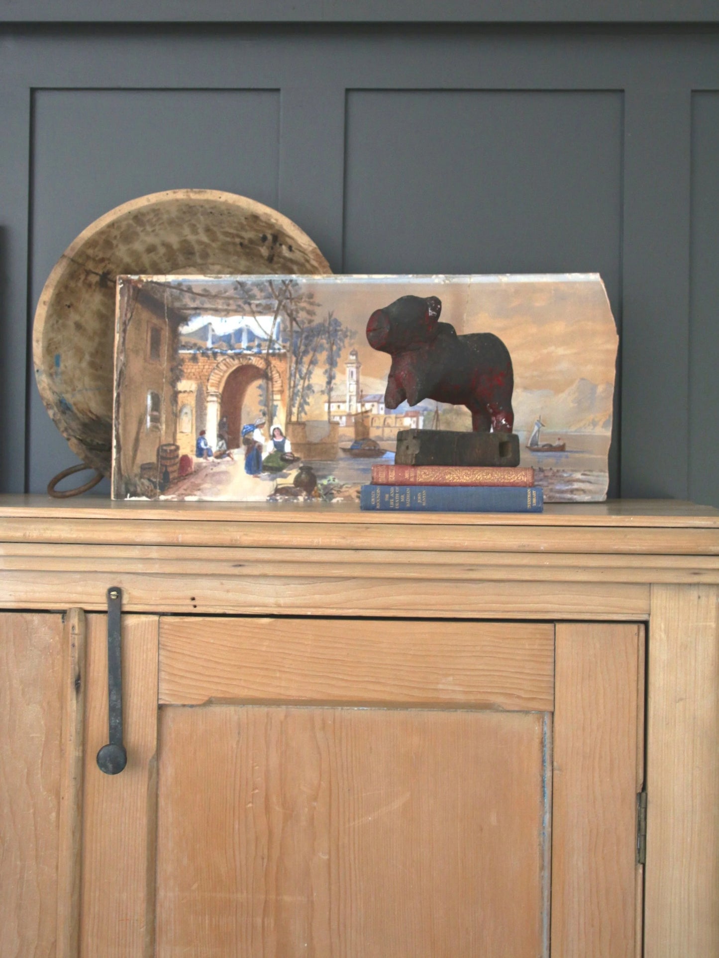 Carved Wooden Nundi Showpiece