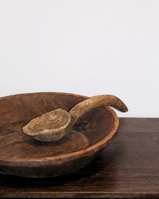Large Carved Scoop Spoon