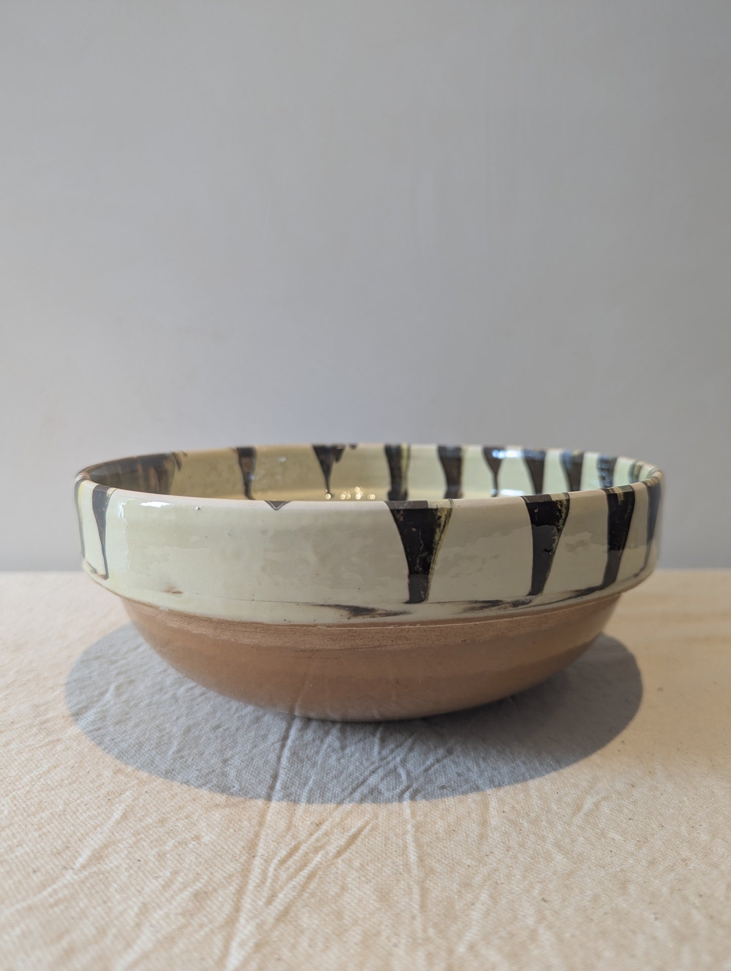 Large Hand-Painted Bowl in Lychee