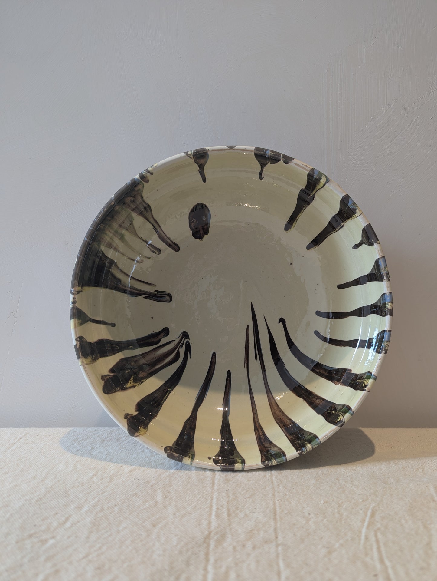 Large Hand-Painted Bowl in Lychee