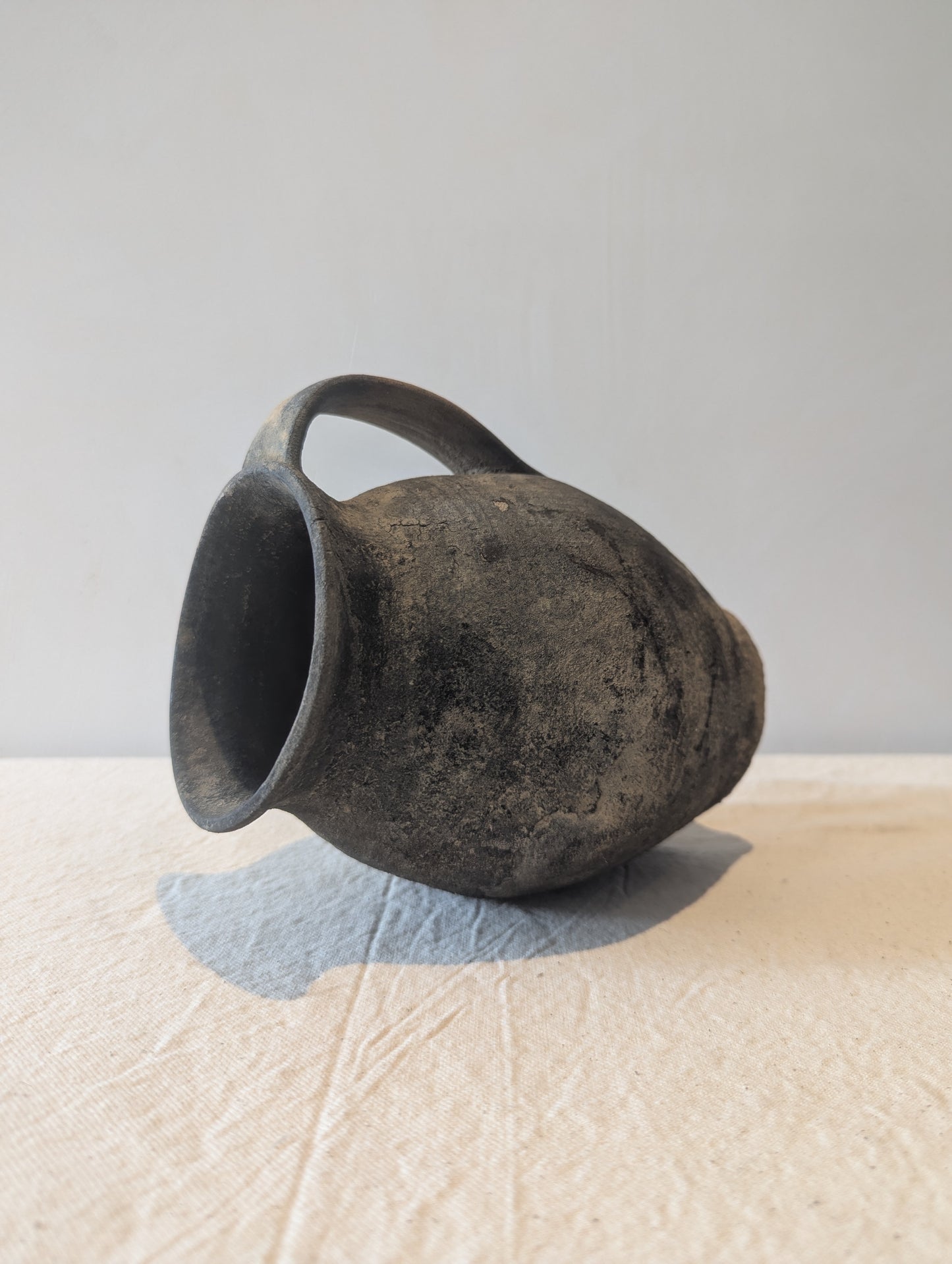 Antique Black Vase | Small