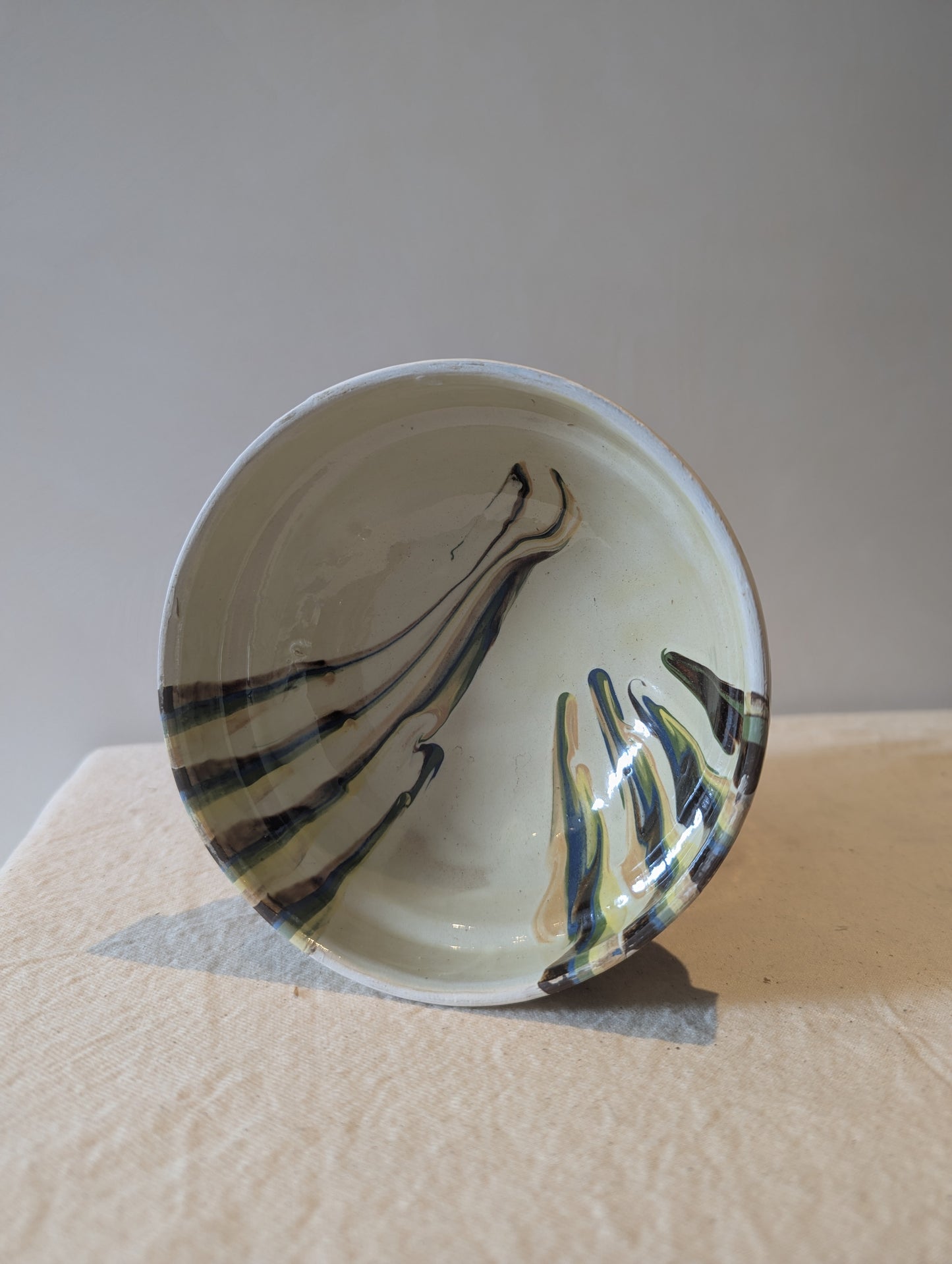 Hand Painted Medium Bowl in Lychee