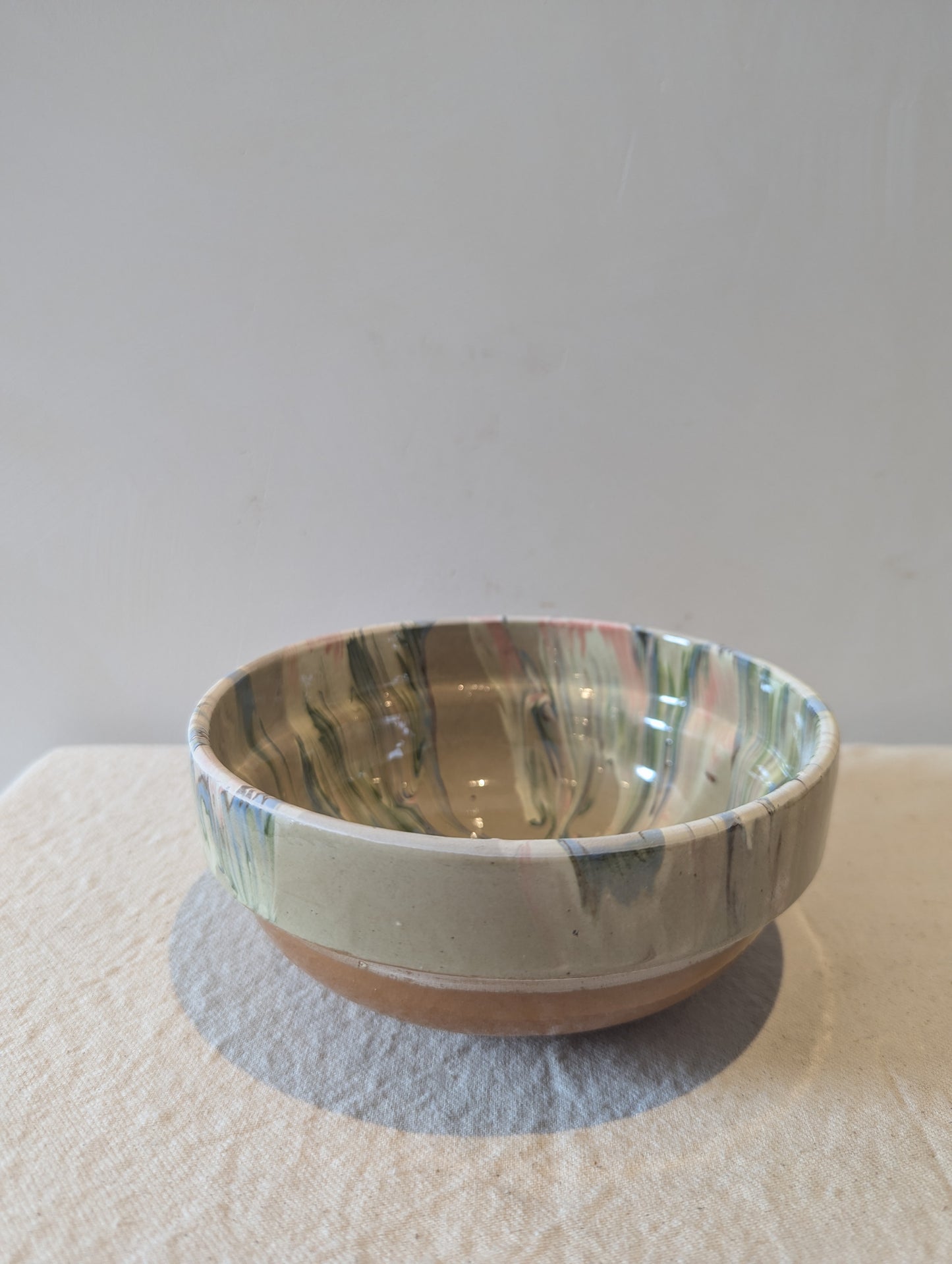Hand Painted Medium Bowl in Chicory