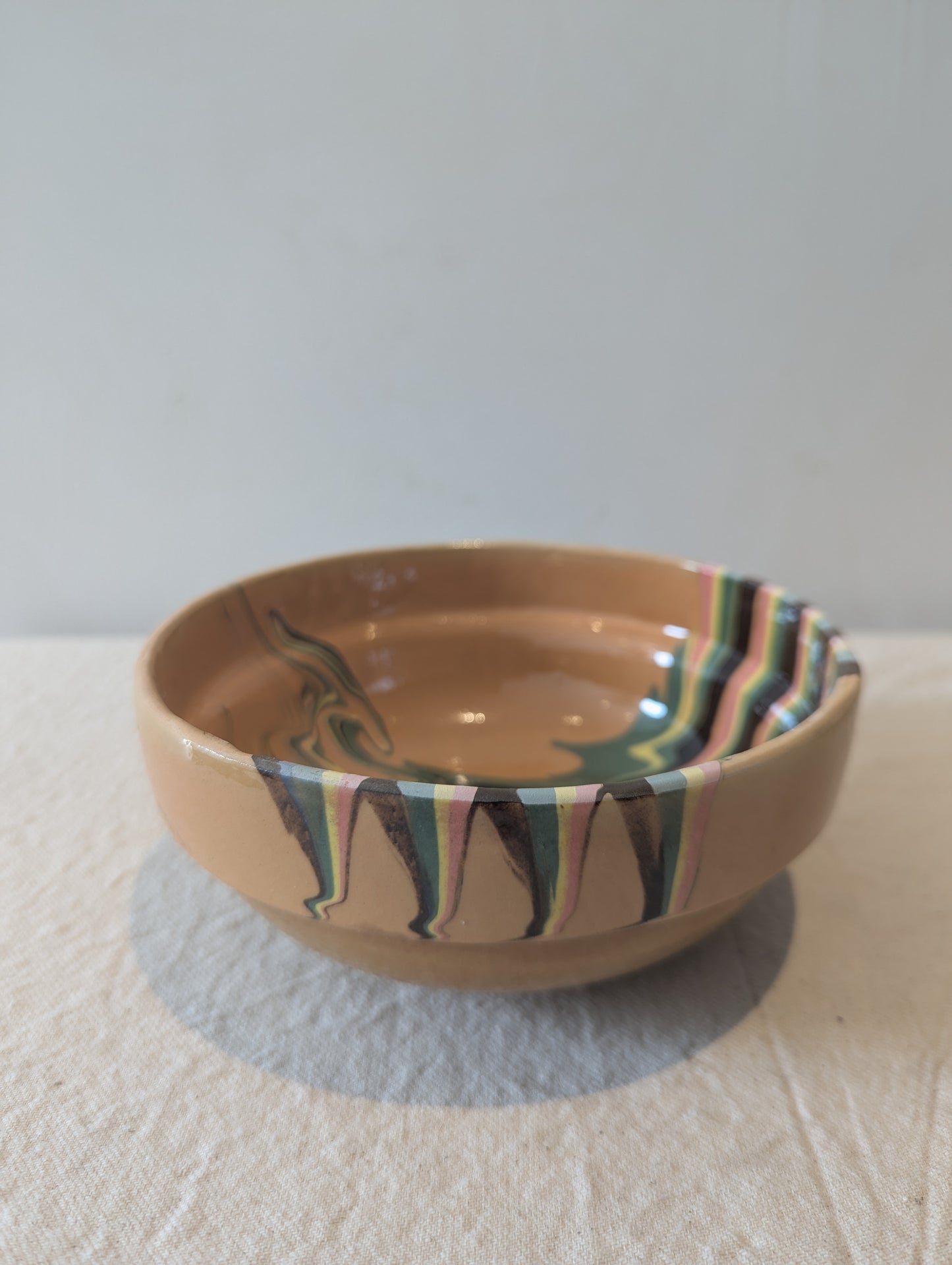Hand Painted Medium Bowl in Tamarind